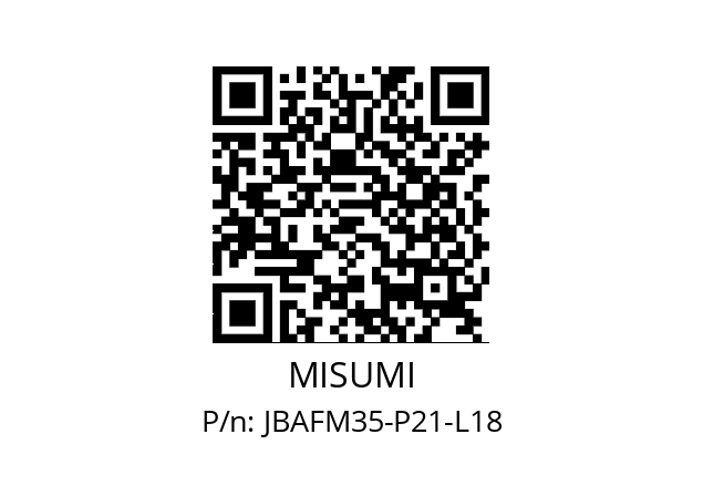   MISUMI JBAFM35-P21-L18