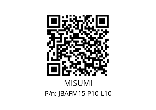   MISUMI JBAFM15-P10-L10