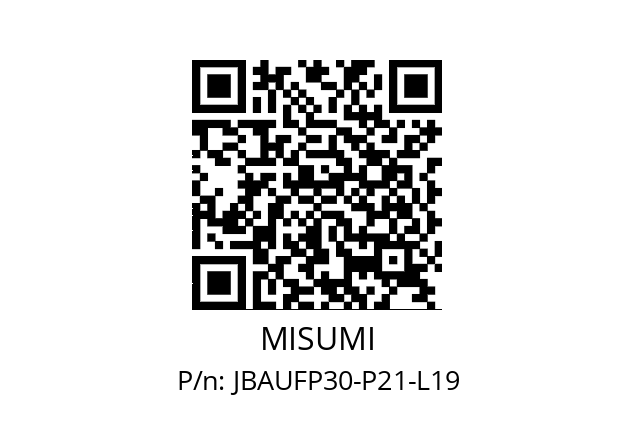   MISUMI JBAUFP30-P21-L19