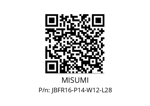   MISUMI JBFR16-P14-W12-L28