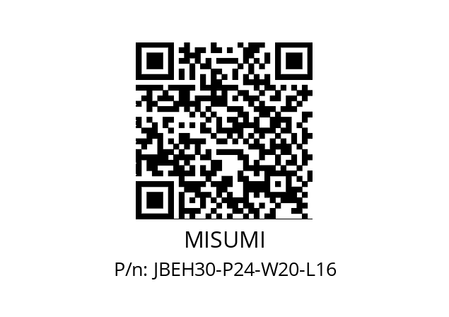   MISUMI JBEH30-P24-W20-L16