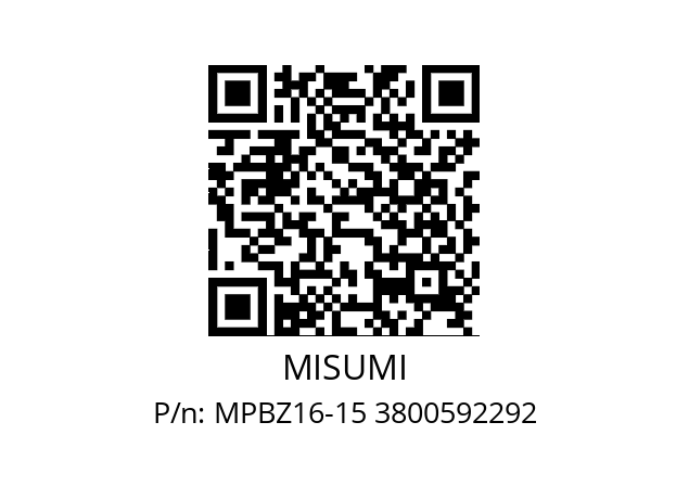   MISUMI MPBZ16-15 3800592292