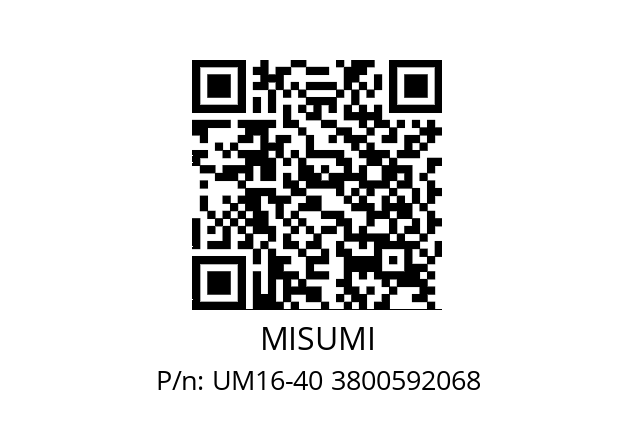   MISUMI UM16-40 3800592068