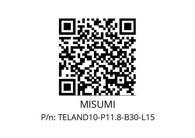   MISUMI TELAND10-P11.8-B30-L15