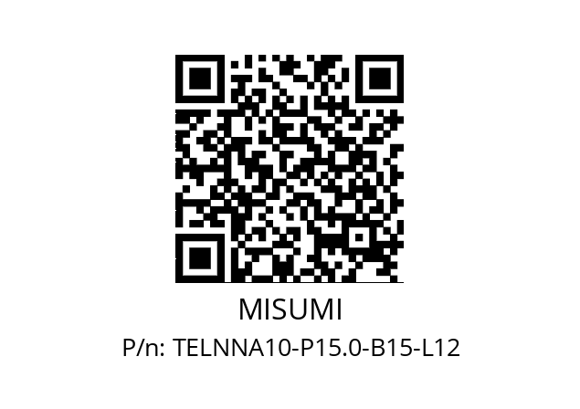   MISUMI TELNNA10-P15.0-B15-L12