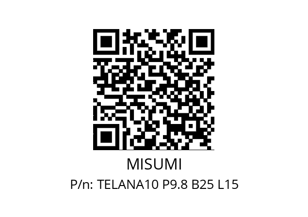   MISUMI TELANA10 P9.8 B25 L15