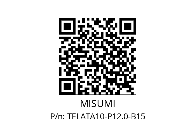   MISUMI TELATA10-P12.0-B15