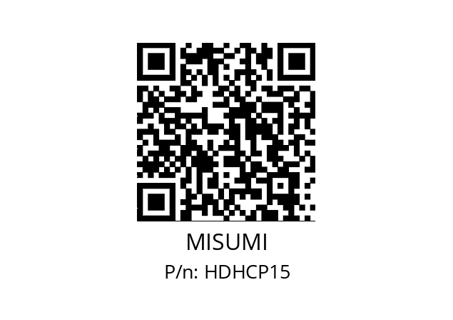   MISUMI HDHCP15