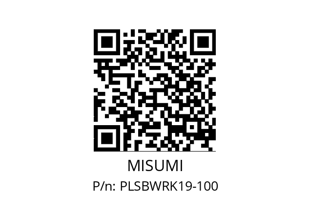   MISUMI PLSBWRK19-100