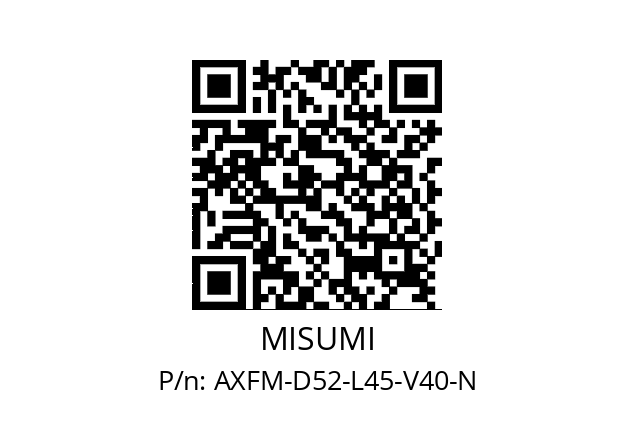   MISUMI AXFM-D52-L45-V40-N