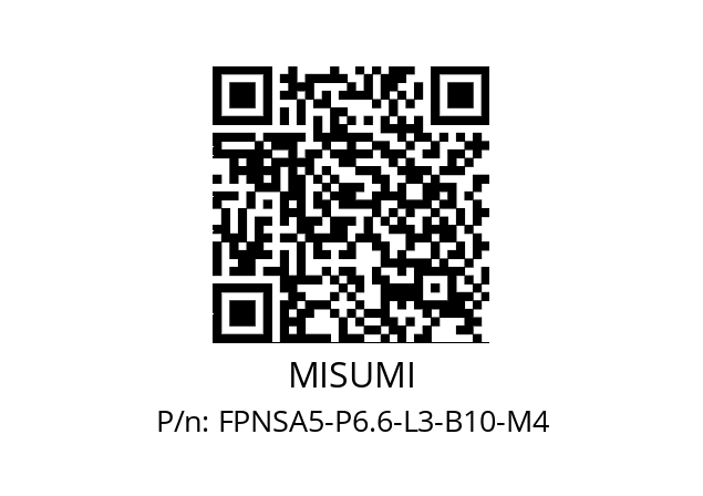   MISUMI FPNSA5-P6.6-L3-B10-M4