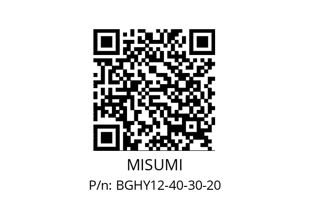   MISUMI BGHY12-40-30-20