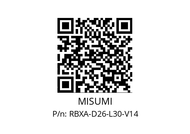   MISUMI RBXA-D26-L30-V14