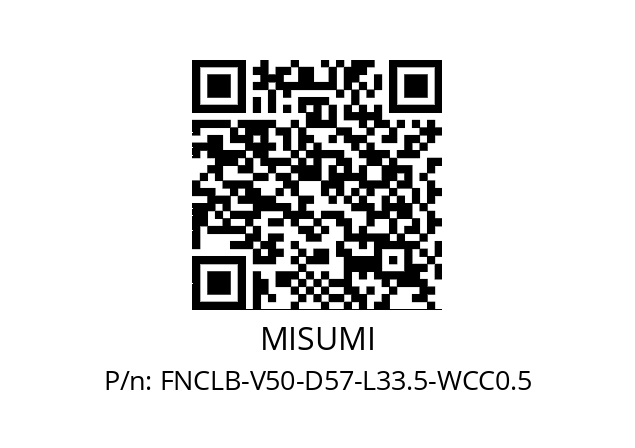   MISUMI FNCLB-V50-D57-L33.5-WCC0.5