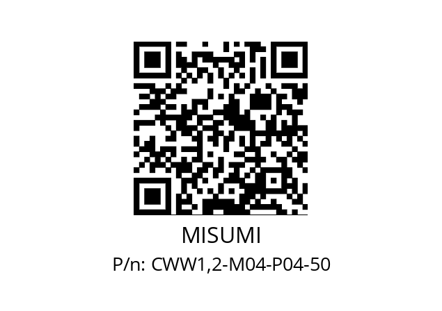   MISUMI CWW1,2-M04-P04-50