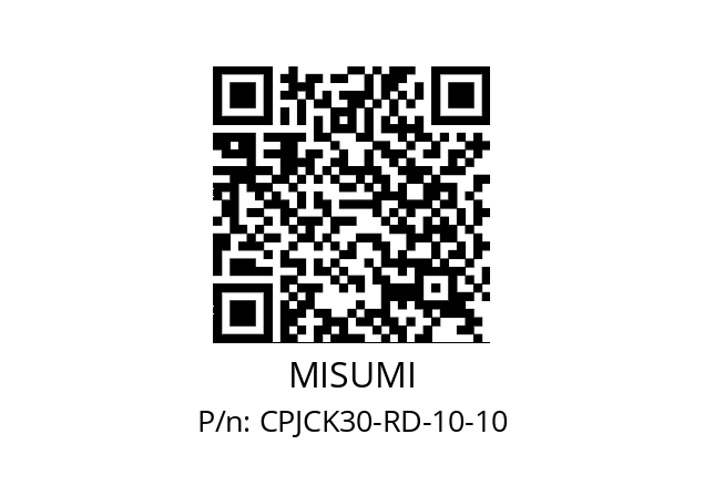   MISUMI CPJCK30-RD-10-10