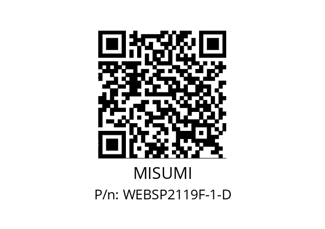   MISUMI WEBSP2119F-1-D