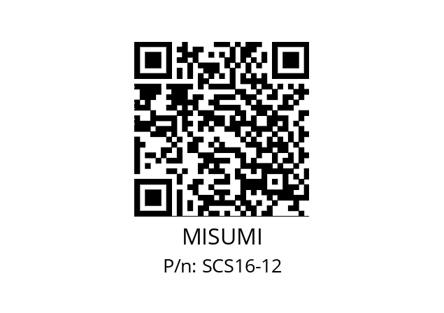   MISUMI SCS16-12