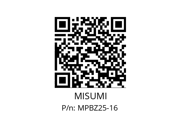   MISUMI MPBZ25-16 