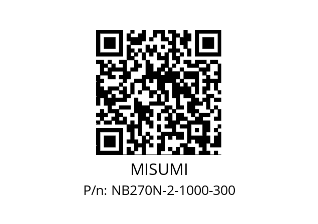   MISUMI NB270N-2-1000-300