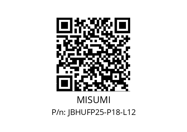   MISUMI JBHUFP25-P18-L12