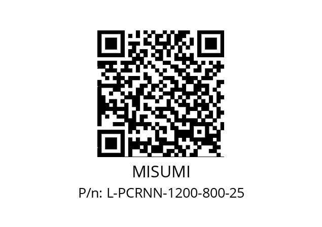   MISUMI L-PCRNN-1200-800-25