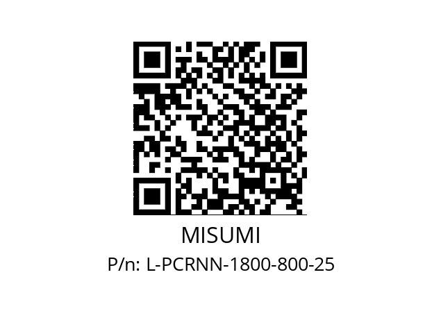   MISUMI L-PCRNN-1800-800-25