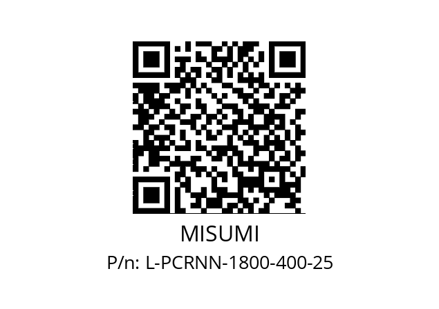   MISUMI L-PCRNN-1800-400-25