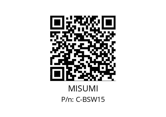   MISUMI C-BSW15