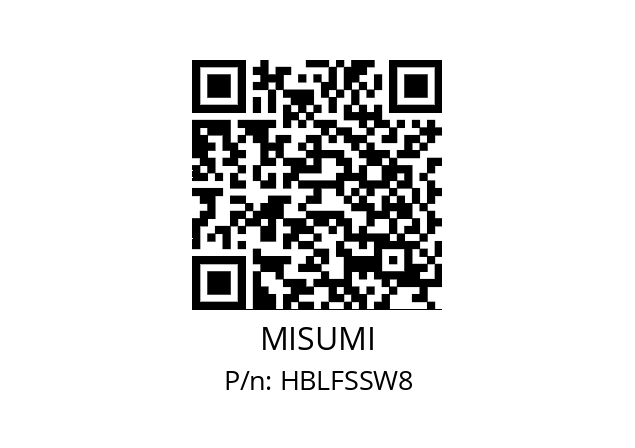   MISUMI HBLFSSW8