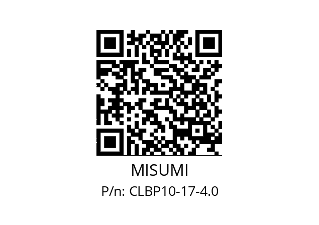   MISUMI CLBP10-17-4.0