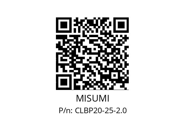   MISUMI CLBP20-25-2.0