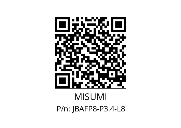   MISUMI JBAFP8-P3.4-L8