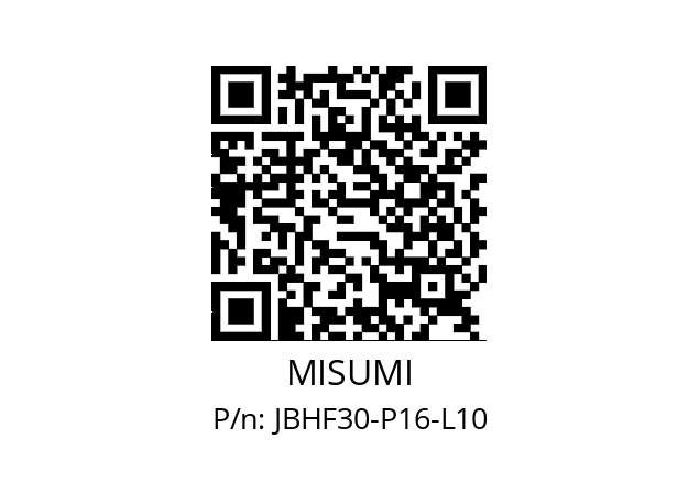   MISUMI JBHF30-P16-L10