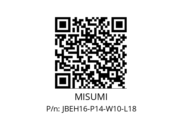   MISUMI JBEH16-P14-W10-L18