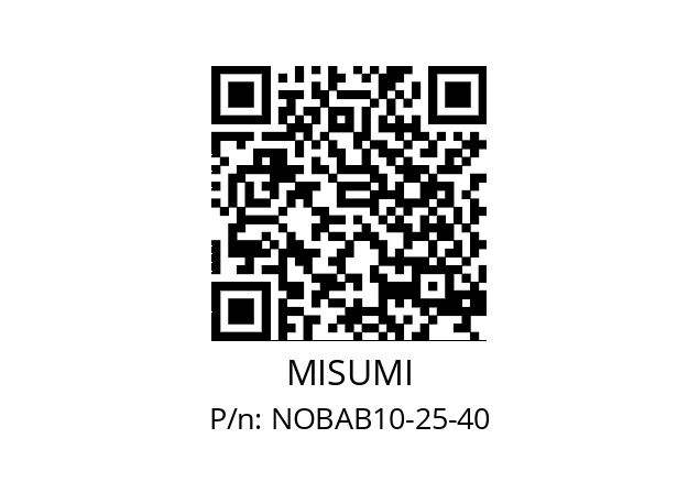   MISUMI NOBAB10-25-40