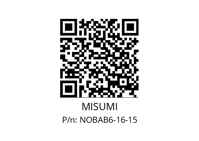   MISUMI NOBAB6-16-15