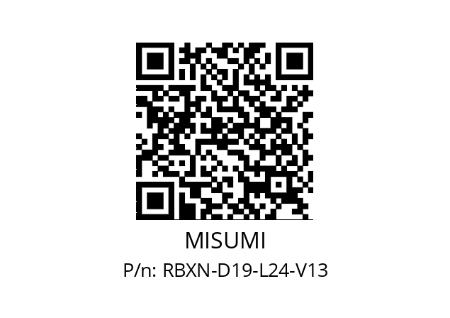   MISUMI RBXN-D19-L24-V13