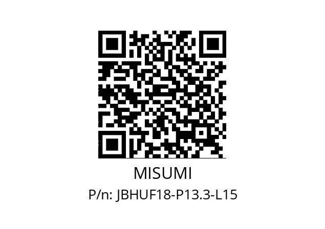   MISUMI JBHUF18-P13.3-L15