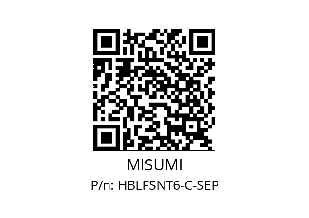   MISUMI HBLFSNT6-C-SEP