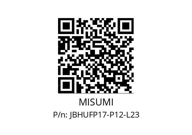   MISUMI JBHUFP17-P12-L23