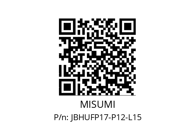   MISUMI JBHUFP17-P12-L15