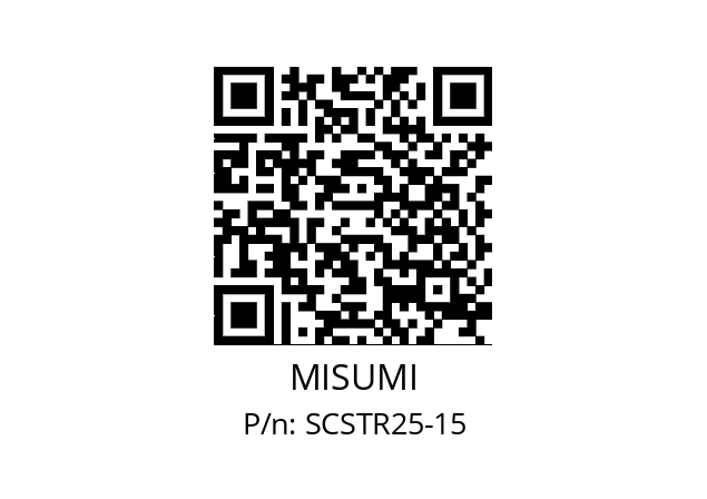   MISUMI SCSTR25-15