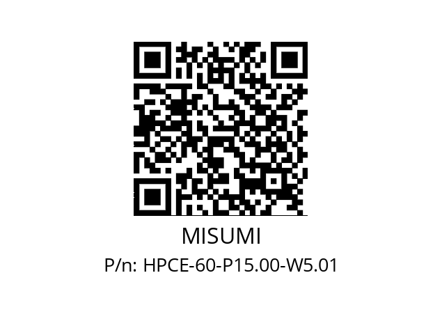   MISUMI HPCE-60-P15.00-W5.01