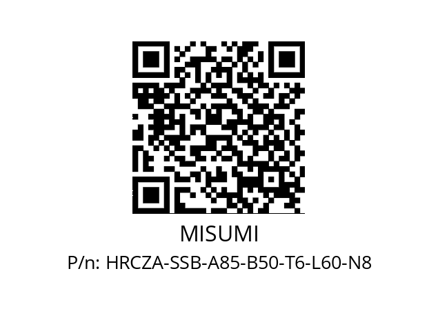   MISUMI HRCZA-SSB-A85-B50-T6-L60-N8