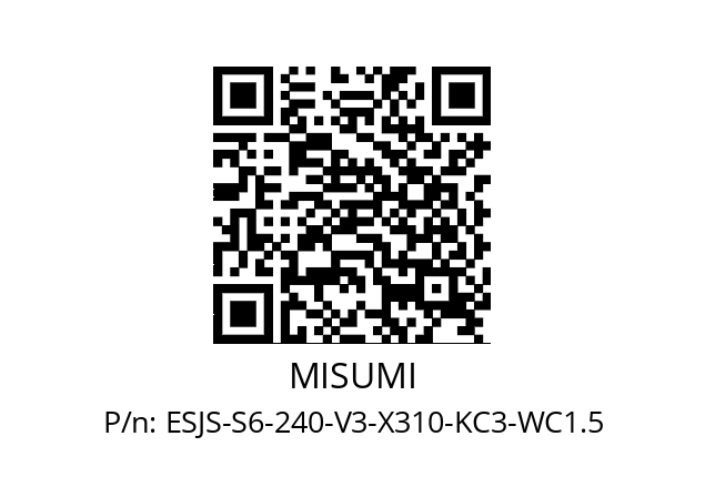   MISUMI ESJS-S6-240-V3-X310-KC3-WC1.5