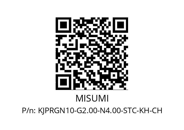   MISUMI KJPRGN10-G2.00-N4.00-STC-KH-CH