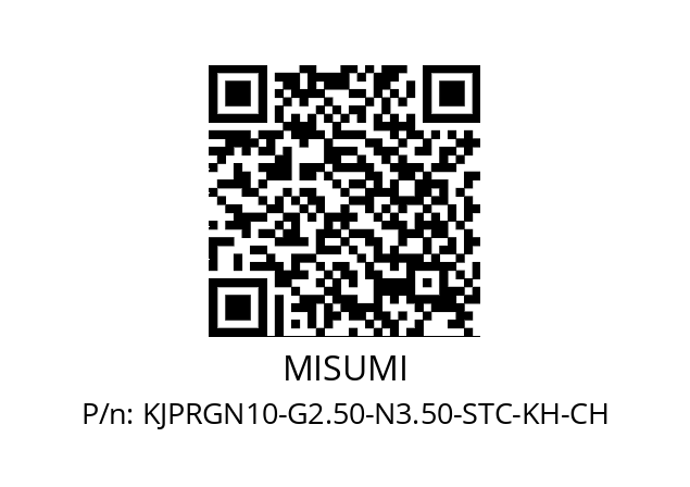   MISUMI KJPRGN10-G2.50-N3.50-STC-KH-CH