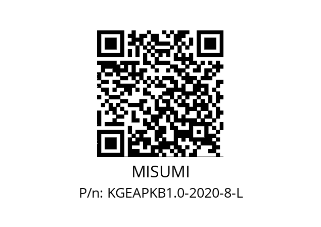   MISUMI KGEAPKB1.0-2020-8-L