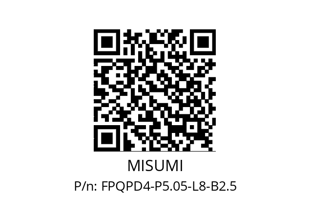   MISUMI FPQPD4-P5.05-L8-B2.5